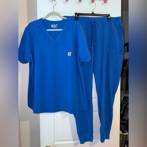 Carhartt XXL Scrubs Set in Vivid Blue